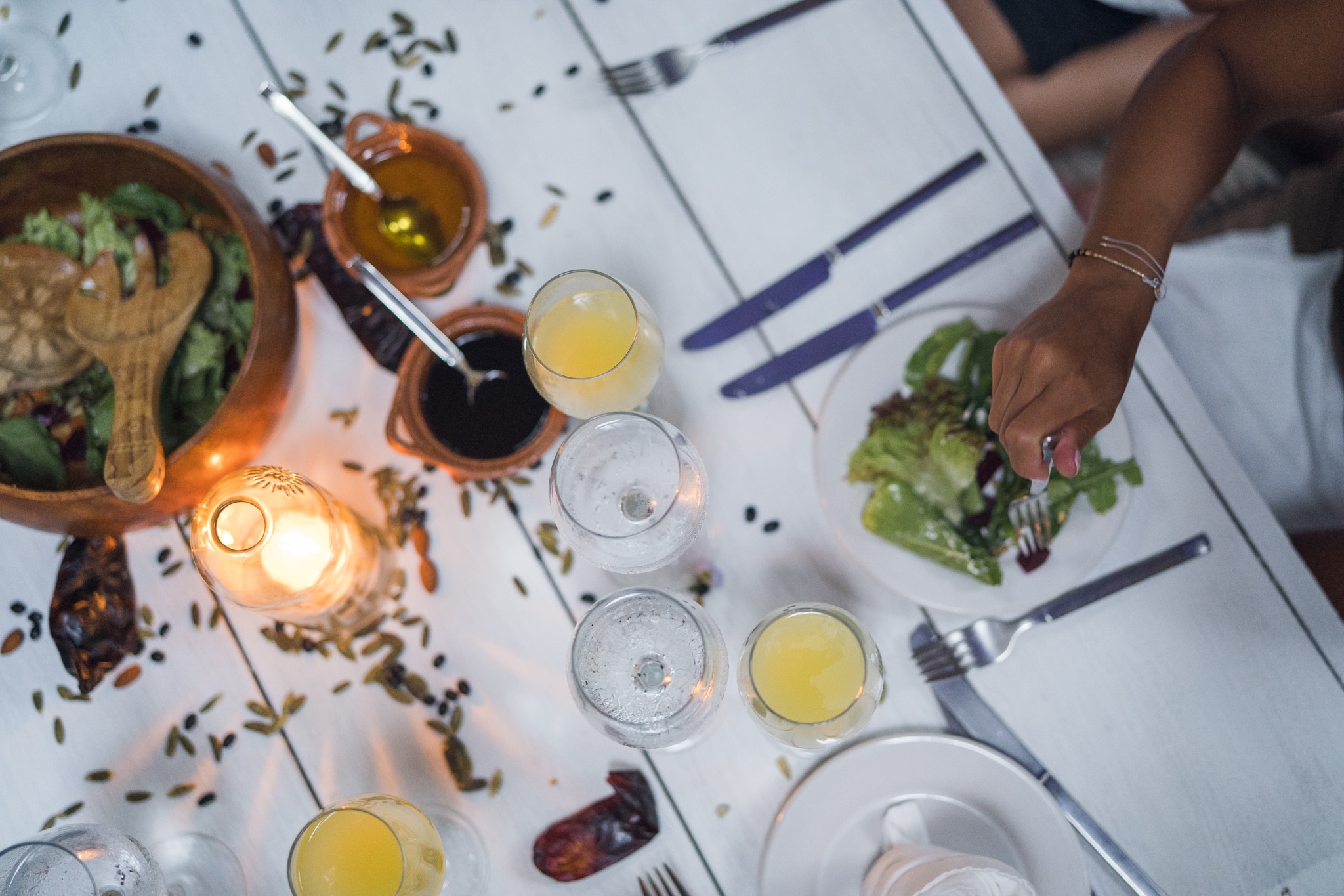 Beach gratitude dinner